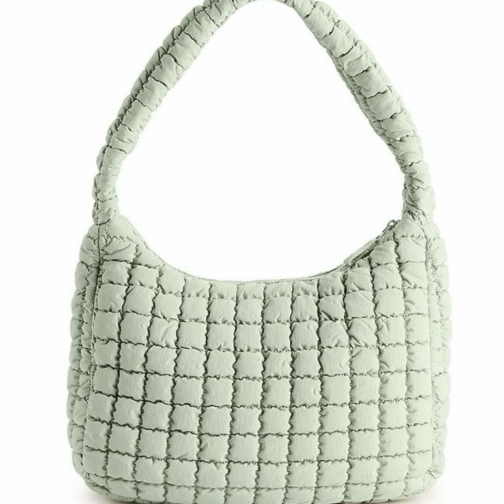 🆕 FLX Quilted Hobo Shoulder Bag Maddox Green NWT